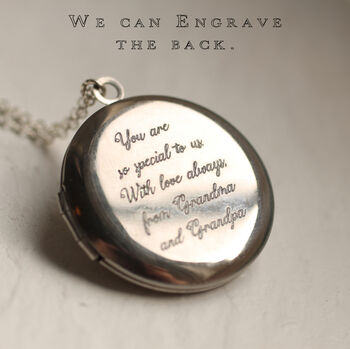 Silver Personalised Locket Necklace, 5 of 10