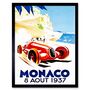 Advert Racing Car Monaco 1937 Grand Prix Wall Art Print, thumbnail 1 of 3