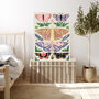 Boho Botanical Butterfly Art Print, thumbnail 4 of 4