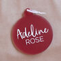 Personalised Frosted Christmas Tree Hanging Decoration, thumbnail 3 of 5
