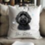 Personalised Cockapoo Hearts Cushion Cover Gift, thumbnail 2 of 2