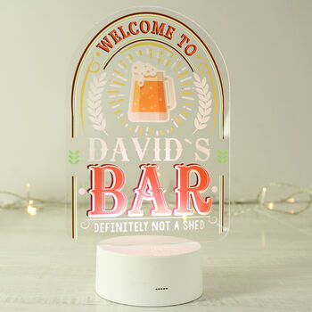 Personalised LED Colour Changing Bar Light, 2 of 5