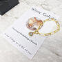 18ct Gold Plated Calcite April Birthstone Bracelet, thumbnail 2 of 3
