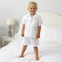 Personalised Kid's White And Blue Cotton Pyjama's, thumbnail 2 of 5