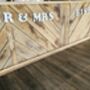 Personalised Wedding Gift Bunting Mr And Mrs Wooden, thumbnail 2 of 3