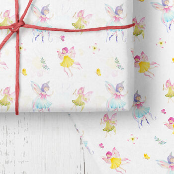 Fairy Kids Wrapping Paper Rolled Or Folded, 3 of 5