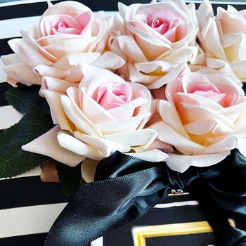 Personalised Scented Blush Rose Valentines Day Gift, 3 of 9