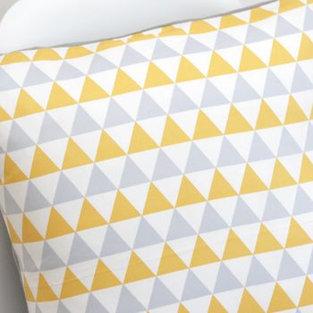 Geometric Yellow And Grey Cushion Cover, 5 of 7