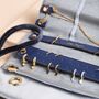 Navy Celestial Velvet Jewellery Roll, thumbnail 4 of 5