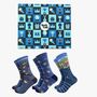 Seaside Harbour Bamboo Socks Gift Set Men's, thumbnail 1 of 4