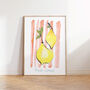 Fresh Lemons Illustrated Art Print, thumbnail 4 of 6