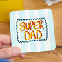Super Dad Striped Coaster, thumbnail 1 of 6