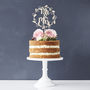 Mr And Mrs Floral Wreath Wedding Cake Topper, thumbnail 7 of 7