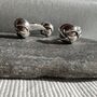 Double Knot Love Cufflinks In Solid Sterling Silver, thumbnail 4 of 5