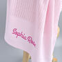 Personalised Pink Cellular Blanket, thumbnail 9 of 9
