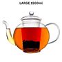 Verona Glass Teapot 500ml With Glass Filter, thumbnail 4 of 7