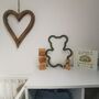 Macrame Sage Wooden Bear, Nursery Wall Decor, Baby Room, thumbnail 2 of 11