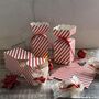 Candy Cane Stripe Half Cracker Shaped Box Set Of Four, thumbnail 2 of 6