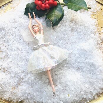 Sparkle White Fairy Christmas Decoration, 4 of 4