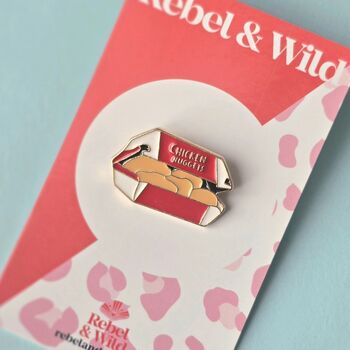 Chicken Nuggets Enamel Pin Badge, 2 of 5