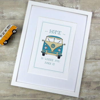 Camper Van Print 'Home Is Where You Park It', 9 of 12