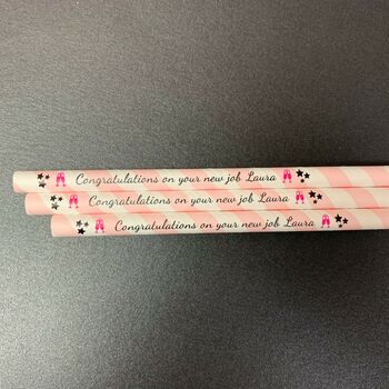 Pink And White Stripe Personalised Paper Straws, 4 of 7