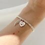 Rose Gold Print Memorial Sweetie Slider Bracelet, thumbnail 1 of 5