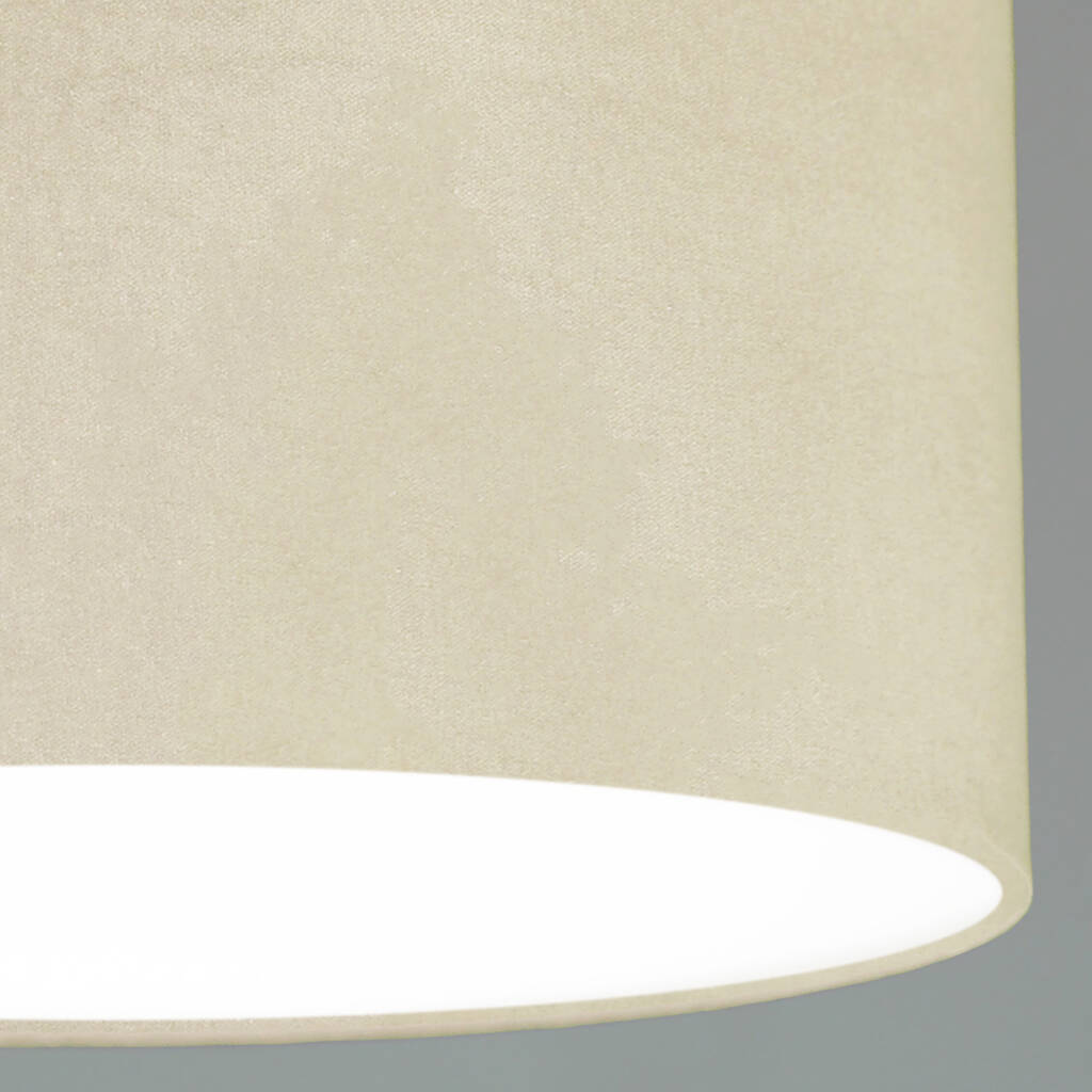 cream velvet lampshade