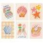 Set Of Six Beach Vibes Themed Print Bundle, thumbnail 4 of 4