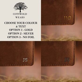 Personalised Leather Bi Fold Wallet, 2 of 4