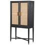 Ebony Oak And Natural Cane Wardrobe By The Forest & Co ...