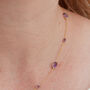 Amethyst Pebble Gold Plated Silver Chain Necklace, thumbnail 4 of 11