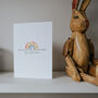 Welcome To The World Personalised Rainbow Greeting Card, thumbnail 6 of 9