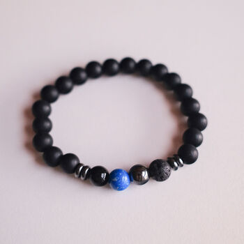 Inspirational Beaded Bracelet For Him – 6mm Crystal Unbreakable Bracelet, 11 of 12