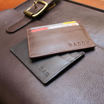 Personalised Leather Card Holder, 5 of 7