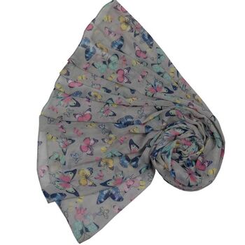 Butterfly Print Scarf, 3 of 5