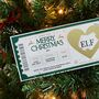 Elf Musical Christmas Ticket Surprise Scratch To Reveal Gift Card, thumbnail 4 of 6