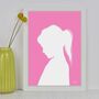 Contemporary Personalised Silhouette Portraits, thumbnail 5 of 11
