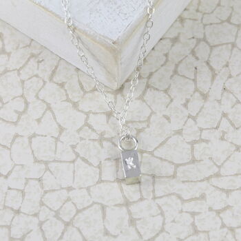 Sterling Silver Small Ingot Pendant, 3 of 7