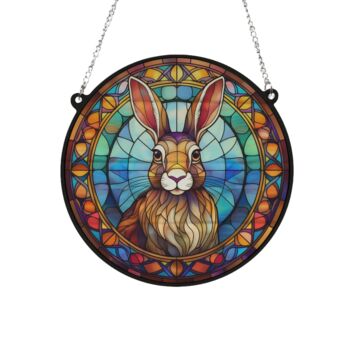 Hare Stained Glass Effect Suncatcher, 6 of 6