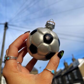 Christmas Football Tree Decoration, 2 of 3