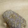 Purple Pearl Oval Clutch Bag, thumbnail 4 of 9