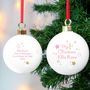 Personalised Babies First Christmas Bauble, thumbnail 3 of 4