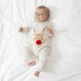 Christmas Pyjamas Mum And Baby Reindeer Print, thumbnail 3 of 6