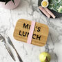 Personalised Bamboo Shadow Font Lunch Box, thumbnail 5 of 8