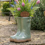 Personalised Green Wellington Planter, thumbnail 1 of 11