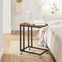 End Table With Castors Industrial Side Table, thumbnail 4 of 12