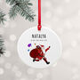 Personalised Playful Santa Christmas Ornament, thumbnail 1 of 5