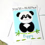 Personalised 'The Beary Best' Panda Card, thumbnail 7 of 8