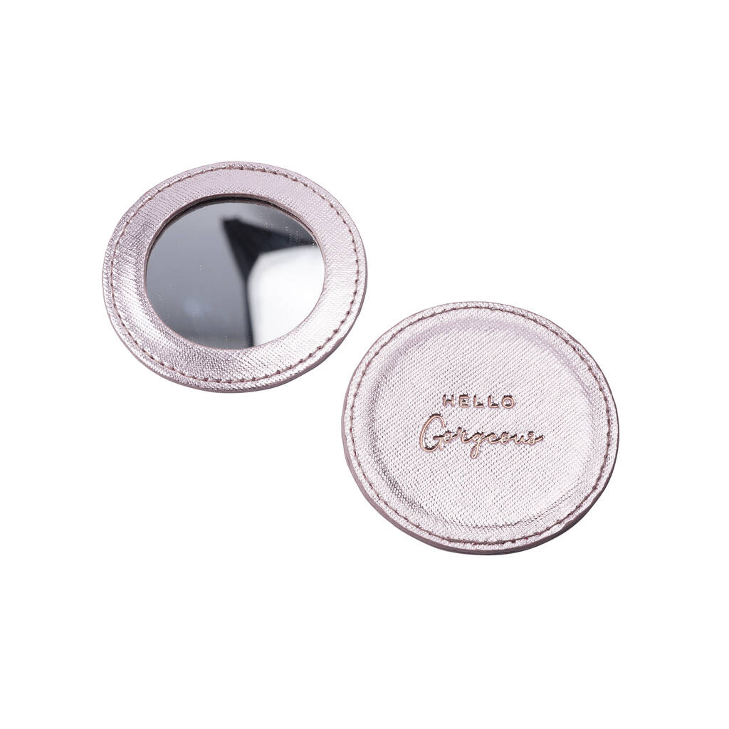 Metallic Pink Compact Mirror Gift For Her By CGB Giftware